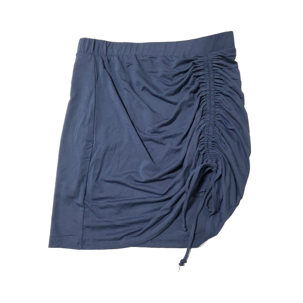 Final Touch Cinch Mini‎ Skirt Blue Size Small